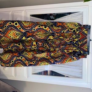 African print skirt